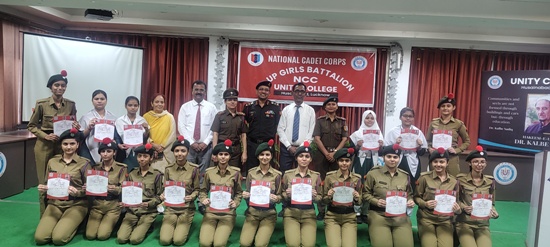 COL. DEEPAK KUMAR'S VISIT AT UNITY COLLEGE